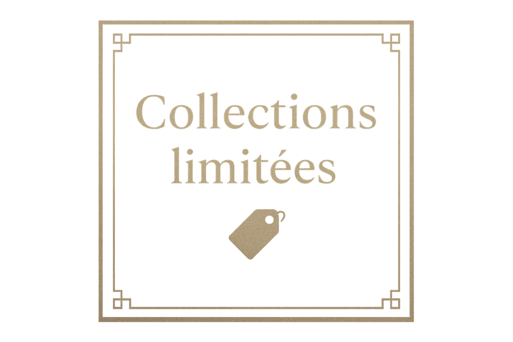 fait moi une image format carrer de la couleur que tu veux, en mode badge de confiance, avec ecrit Collections limitées  – 🏷️ (étiquette / édition spéciale)